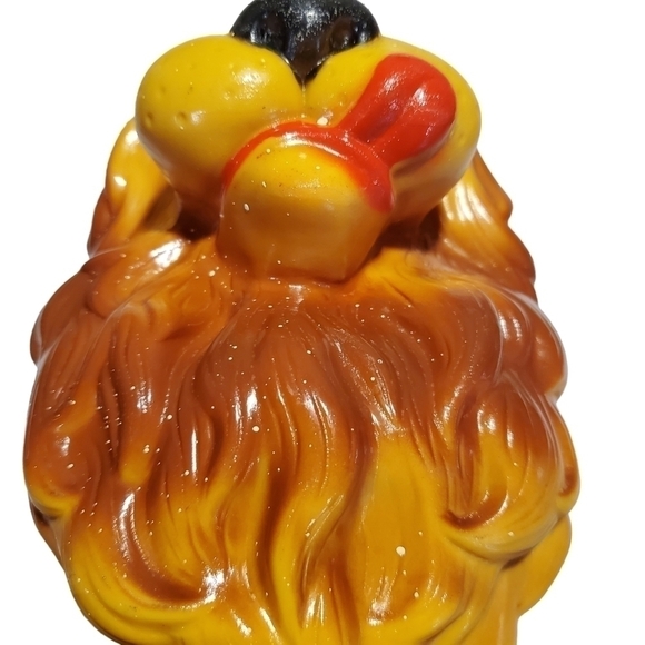 Vtg Money Lover Bank Hungry Lion 1971 N.Y. Vinyl Prod. Comp coin change piggy - Picture 12 of 15